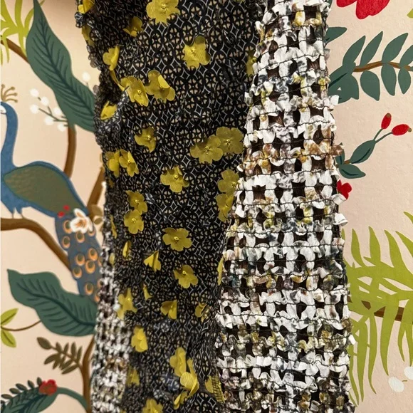 Byron Lars 3D Laser Cut Floral Pencil Skirt - Picture 4 of 8